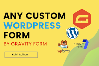 create or fix any custom contact, conditional, gravity forms