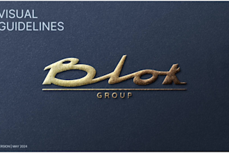 design a creative logo and complete brand style guide