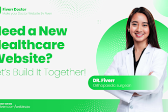 design healthcare, medical, dental, clinic, doctor hospital website in wordpress