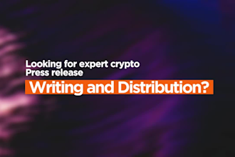 write and distribute crypto press release