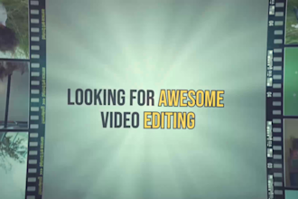 do professional video editing and motion graphics