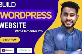 build dynamic wordpress website by crocoblock, elementor, bricks, oxyzen builder