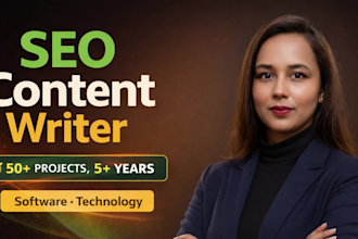 be your SEO content writer for saas, software, and technology