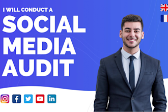 audit your social media in english or french