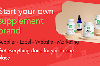 build and launch your private label supplement dropshipping brand on shopify