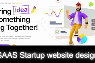 design wordpress landing page, single page website, nft landing page