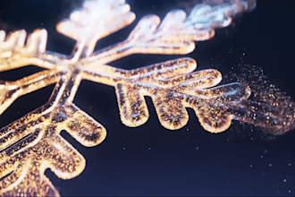 make beautiful snowflakes christmas greeting video