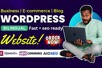 build and redesign a modern wordpress business website with speed and SEO