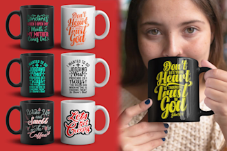 create cool coffee custom mug designs for your pod business