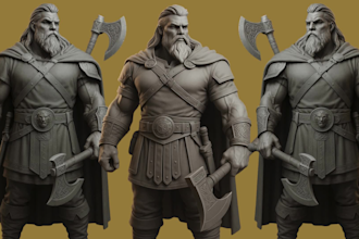 sculpt 3d character miniatures 3d head model action figures 3d props 3d toy mask