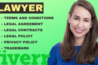 write legal privacy policy, contract and agreement, terms and conditions, lawyer