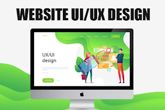 do website UI UX mockup design in figma, adobe photoshop