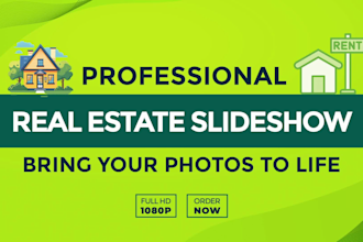 create real estate slideshow video from your photos