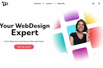 design a creative, highly effective website UX UI on figma