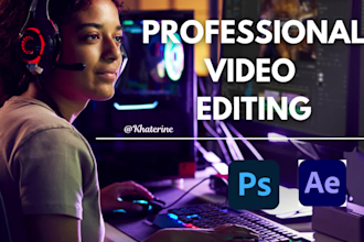 do professional video editing, tiktok, youtube video editor, motion graphics