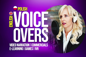 record a british female voice over