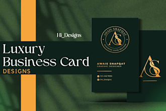 design luxury business card within 12 hours