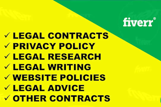 draft gdpr privacy policy, terms and conditions, disclaimer and law documents