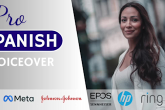 record a professional female spanish voice over for you