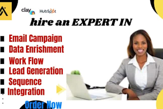 email outreach, automation, zapier, hubspot crm, workflow, email campaign, clay