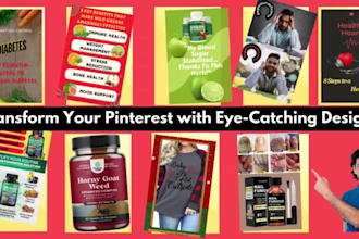 create eye catching  pinterest pins design to generate clicks