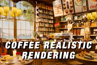 create stunning 3d visualizations for your dream bar or cafe