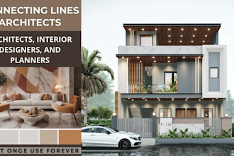 design 3d elevations, 2d autocad plans, interior design construction drawings