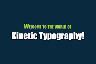 unique kinetic typography in 24 hours