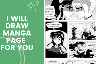 draw manga page for you