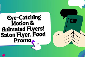 create motion, animated, salon, food promos and videos