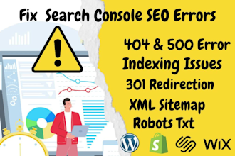 fix indexing issues, 404 error, and setup XML sitemap