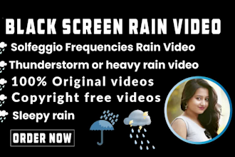 create 10 hours black screen street rain video, heavy rain,thunder rain videos