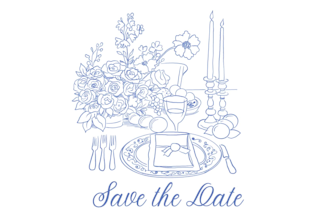 create hand drawn custom save the date, invitation