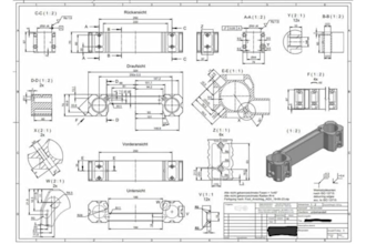 convert 3d models into 2d technical drawings using solidwords or autocad