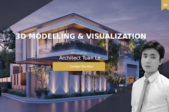 design and create 3d rendering for villas and tiny homes