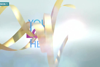 make ribbon gold logo reveal outstanding company intro