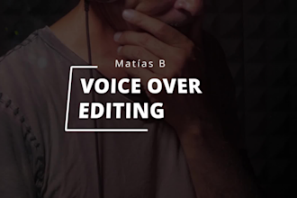 edit your voice over demo reel