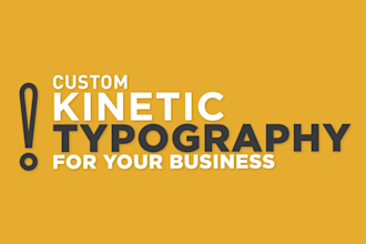 create kinetic typography and motion graphics animation