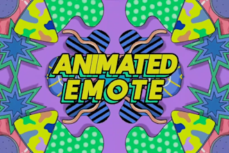 draw animated GIF cheer emotes twitch, discord kick or vtuber twitch youtube