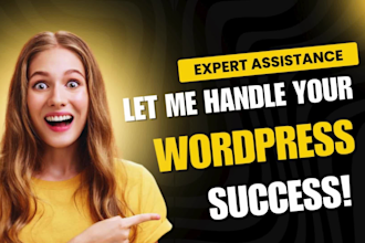 be your wordpress virtual assistant and expert
