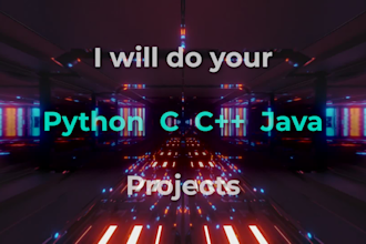 do python, c, cpp, java, oop programming projects