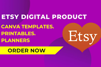 do etsy digital product design for your etsy shop with etsy product listing