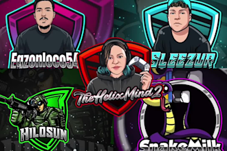 design branding twitch logo, twitch panels and overlays