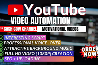 create 10 HD motivational videos for youtube