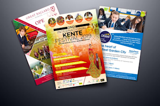 do sale sheet, flyer, poster, sell sheet with quick delivery