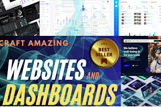 develop, maintain custom saas website dashboard