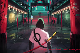 2d animation video, music video, cartoon, anime fighting episode, trailer, intro