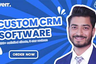 develop a custom CRM or erp software with an admin panel