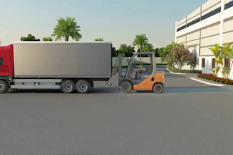 create 3d industrial animation factory warehouse logistics workflow video
