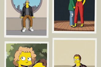 create your funny simpsons character portrait